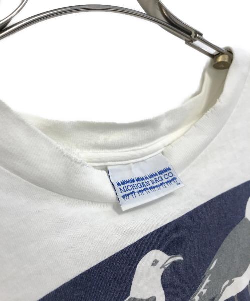 MICHIGAN RAG（ミシガンラグ）MICHIGAN RAG (ミシガンラグ) プリントTシャツ ホワイト サイズ:表記なしの古着・服飾アイテム