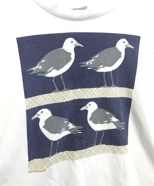 MICHIGAN RAG（ミシガンラグ）MICHIGAN RAG (ミシガンラグ) プリントTシャツ ホワイト サイズ:表記なしの古着・服飾アイテム