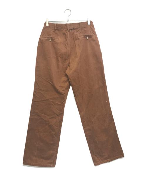 POLO RALPH LAUREN（ポロ・ラルフローレン）POLO RALPH LAUREN (ポロ・ラルフローレン) コットン2タックパンツ ブラウン サイズ:34/32の古着・服飾アイテム