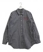 MARTINE ROSEマーティン・ローズ）の古着「チェックシャツ」｜ネイビー