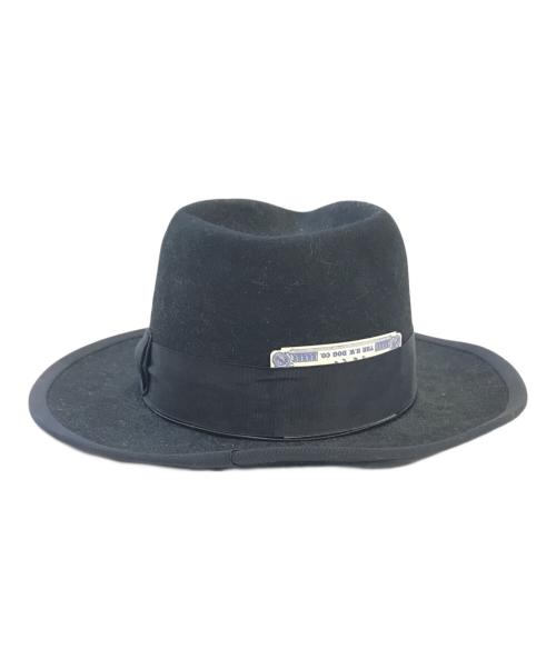THE H.W.DOG&CO.（エイチダブリュードッグアンドコー）THE H.W.DOG&CO. (エイチダブリュードッグアンドコー) ウールブリムハット ブラック サイズ:40の古着・服飾アイテム