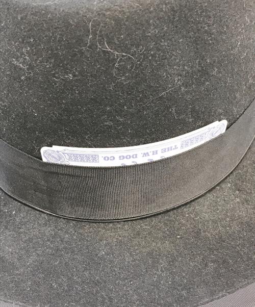 THE H.W.DOG&CO.（エイチダブリュードッグアンドコー）THE H.W.DOG&CO. (エイチダブリュードッグアンドコー) ウールブリムハット ブラック サイズ:40の古着・服飾アイテム