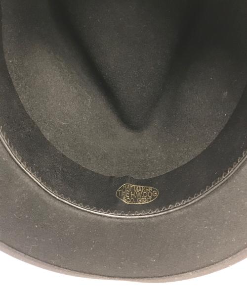 THE H.W.DOG&CO.（エイチダブリュードッグアンドコー）THE H.W.DOG&CO. (エイチダブリュードッグアンドコー) ウールブリムハット ブラック サイズ:40の古着・服飾アイテム