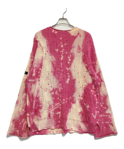 SYU.HOMME/FEMM（シュウオムフェム）SYU.HOMME/FEMM (シュウオムフェム) FIRE WORKS PULLOVER SWEATER パープル サイズ:2の古着・服飾アイテム