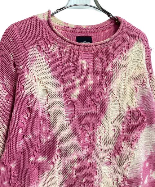 SYU.HOMME/FEMM（シュウオムフェム）SYU.HOMME/FEMM (シュウオムフェム) FIRE WORKS PULLOVER SWEATER パープル サイズ:2の古着・服飾アイテム