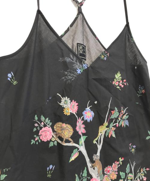 KEITA MARUYAMA（ケイタマルヤマ）KEITA MARUYAMA (ケイタマルヤマ) Paradise print キャミソールワンピース ブラック 未使用品の古着・服飾アイテム