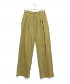 C.P COMPANYシーピーカンパニー）の古着「2タックパンツ」｜カーキ
