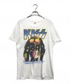 バンドTシャツバンドTシャツ）の古着「90’s KISS(キッス) バンドTシャツ」｜ホワイト