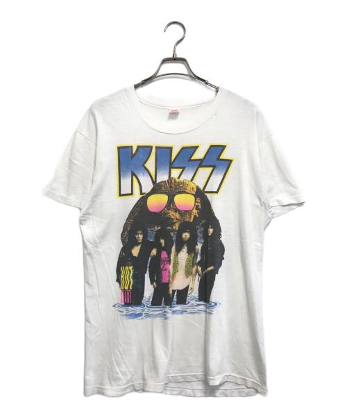 バンドTシャツ（バンドTシャツ）バンドTシャツ (バンドTシャツ) 90’s KISS(キッス) バンドTシャツ ホワイト サイズ:XLの古着・服飾アイテム