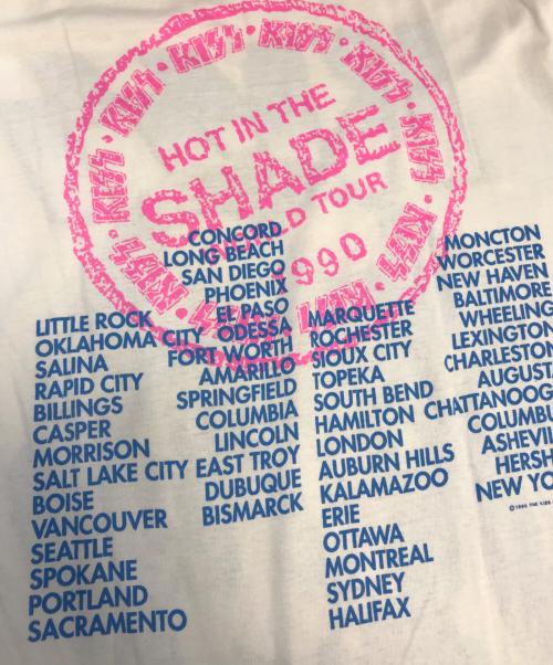 バンドTシャツ（バンドTシャツ）バンドTシャツ (バンドTシャツ) 90’s KISS(キッス) バンドTシャツ ホワイト サイズ:XLの古着・服飾アイテム