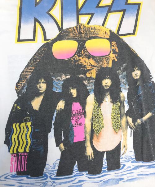 バンドTシャツ（バンドTシャツ）バンドTシャツ (バンドTシャツ) 90’s KISS(キッス) バンドTシャツ ホワイト サイズ:XLの古着・服飾アイテム
