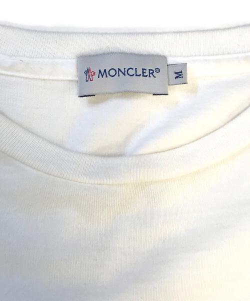 MONCLER（モンクレール）MONCLER (モンクレール) トリコロールロングスリーブカットソー ホワイト サイズ:Mの古着・服飾アイテム
