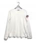 MONCLER（モンクレール）の古着「トリコロールロングスリーブカットソー」｜ホワイト