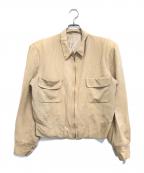 EM・KAHN&COEM・カーンアンドコー）の古着「レーヨンギャバジンジャケット」｜ベージュ