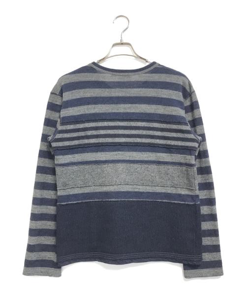 COMME des GARCONS HOMME DEUX（コムデギャルソン オム ドゥ）COMME des GARCONS HOMME DEUX (コムデギャルソン オム ドゥ) 切替ボーダーニット グレー サイズ:Sの古着・服飾アイテム