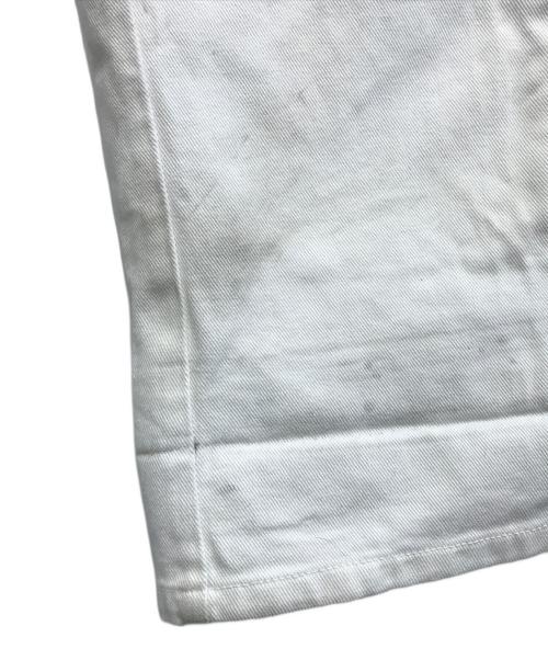 SKY HIGH FARM WORKWEAR（スカイハイファームワークウェア）SKY HIGH FARM WORKWEAR (スカイハイファームワークウェア) 英字プリントデニムパンツ ホワイト サイズ:Sの古着・服飾アイテム