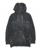 D.HYGENディーハイゲン）の古着「ジップアップジャケット」｜ブラック