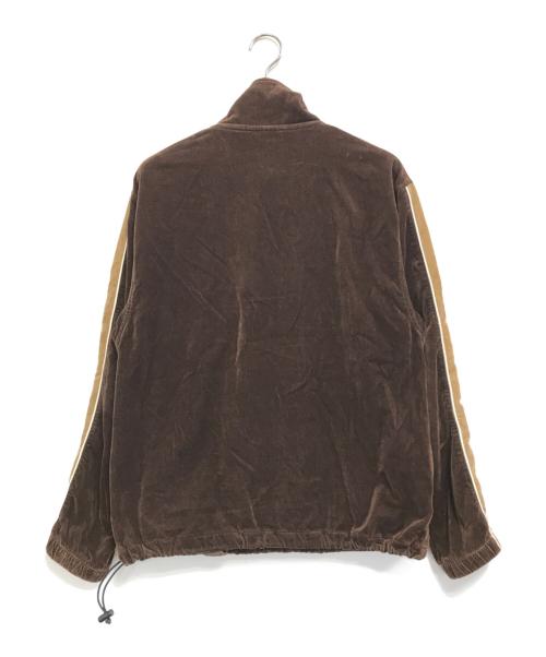COMFORTABLE REASON（コンフォータブルリーズン）COMFORTABLE REASON (コンフォータブルリーズン) ハーフジップベロアプルオーバー ブラウン サイズ:Mの古着・服飾アイテム