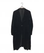 YOHJI YAMAMOTOヨウジヤマモト）の古着「00’sベルベットコート」｜ブラック