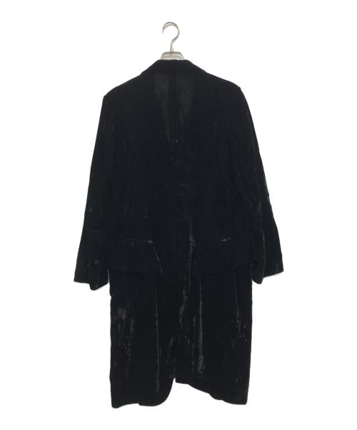 YOHJI YAMAMOTO（ヨウジヤマモト）YOHJI YAMAMOTO (ヨウジヤマモト) 00’sベルベットコート ブラック サイズ:3の古着・服飾アイテム