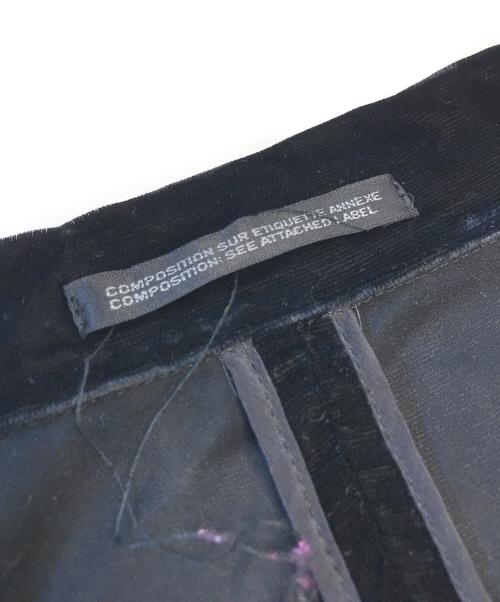 YOHJI YAMAMOTO（ヨウジヤマモト）YOHJI YAMAMOTO (ヨウジヤマモト) 00’sベルベットコート ブラック サイズ:3の古着・服飾アイテム