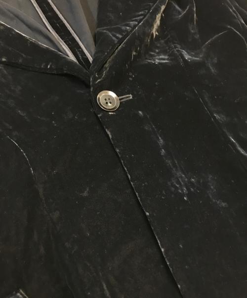 YOHJI YAMAMOTO（ヨウジヤマモト）YOHJI YAMAMOTO (ヨウジヤマモト) 00’sベルベットコート ブラック サイズ:3の古着・服飾アイテム