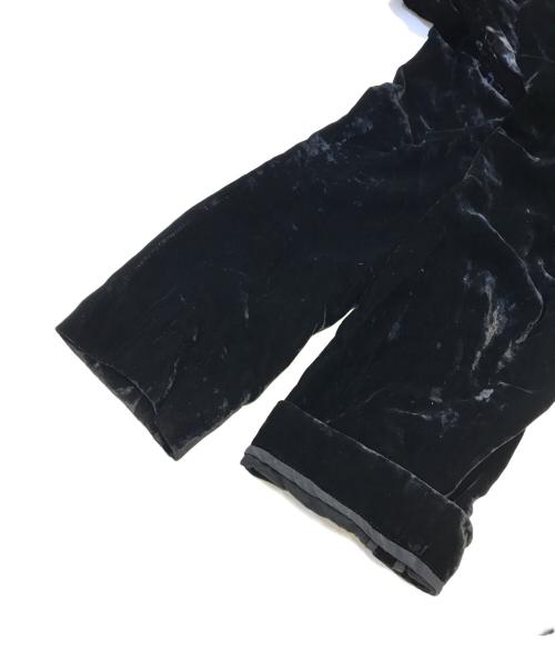 YOHJI YAMAMOTO（ヨウジヤマモト）YOHJI YAMAMOTO (ヨウジヤマモト) 00’sベルベットコート ブラック サイズ:3の古着・服飾アイテム
