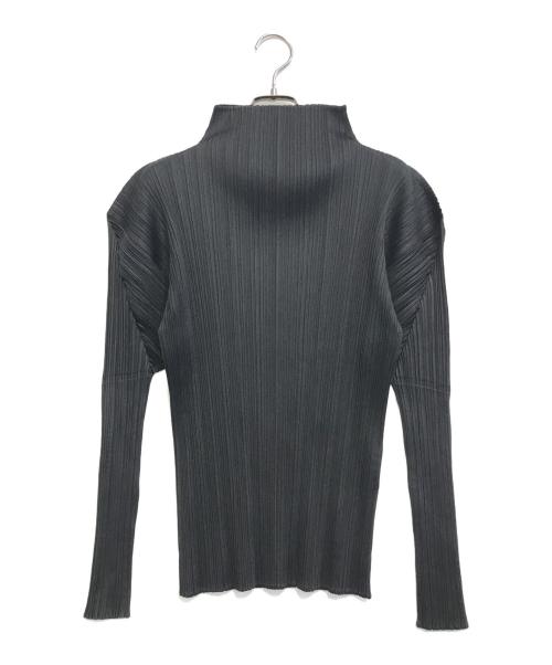 PLEATS PLEASE（プリーツプリーズ）PLEATS PLEASE (プリーツプリーズ) プリーツハイネックカットソー ブラック サイズ:不明の古着・服飾アイテム