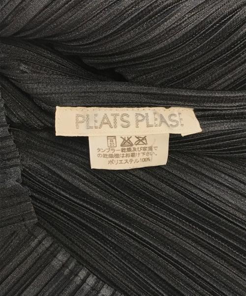 PLEATS PLEASE（プリーツプリーズ）PLEATS PLEASE (プリーツプリーズ) プリーツハイネックカットソー ブラック サイズ:不明の古着・服飾アイテム