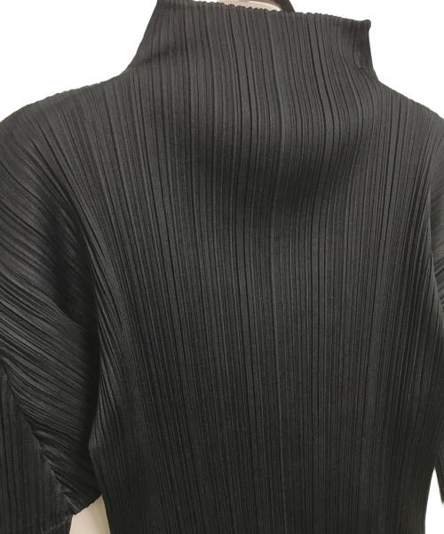 PLEATS PLEASE（プリーツプリーズ）PLEATS PLEASE (プリーツプリーズ) プリーツハイネックカットソー ブラック サイズ:不明の古着・服飾アイテム