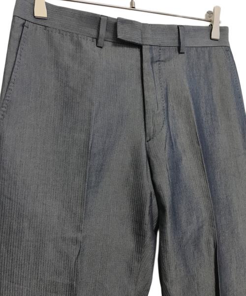 LOUIS VUITTON（ルイ ヴィトン）LOUIS VUITTON (ルイ ヴィトン) シルク混ストライプスラックス グレー サイズ:46の古着・服飾アイテム