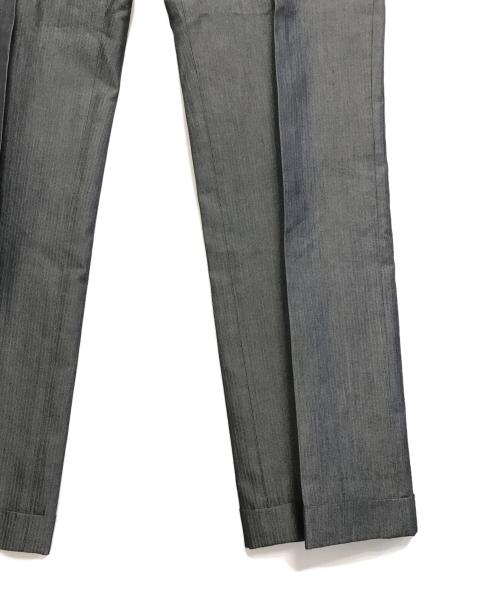 LOUIS VUITTON（ルイ ヴィトン）LOUIS VUITTON (ルイ ヴィトン) シルク混ストライプスラックス グレー サイズ:46の古着・服飾アイテム