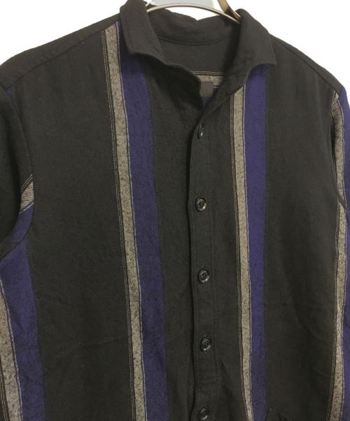 Y's（ワイズ）Y's (ワイズ) ウール混シャツワンピース ブラック サイズ:2の古着・服飾アイテム