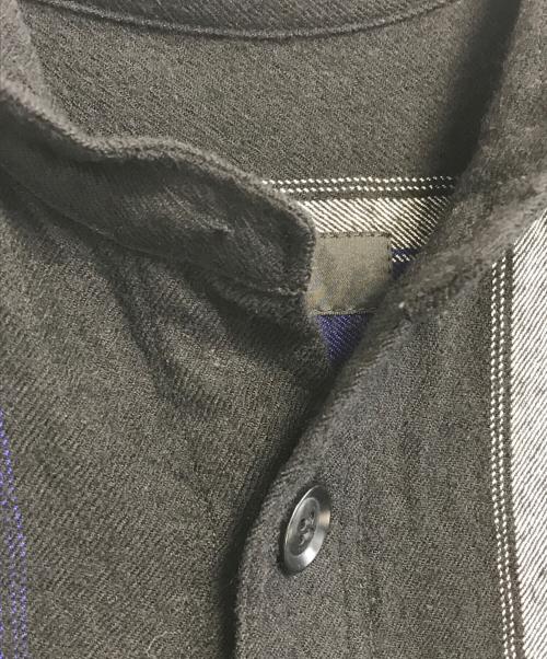 Y's（ワイズ）Y's (ワイズ) ウール混シャツワンピース ブラック サイズ:2の古着・服飾アイテム