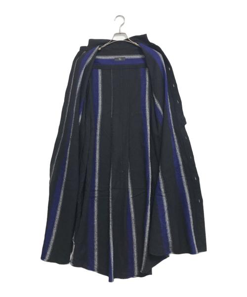 Y's（ワイズ）Y's (ワイズ) ウール混シャツワンピース ブラック サイズ:2の古着・服飾アイテム