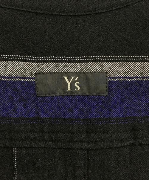 Y's（ワイズ）Y's (ワイズ) ウール混シャツワンピース ブラック サイズ:2の古着・服飾アイテム