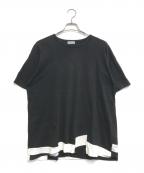 COMME des GARCONS HOMMEコムデギャルソン オム）の古着「半袖カットソー」｜ブラック