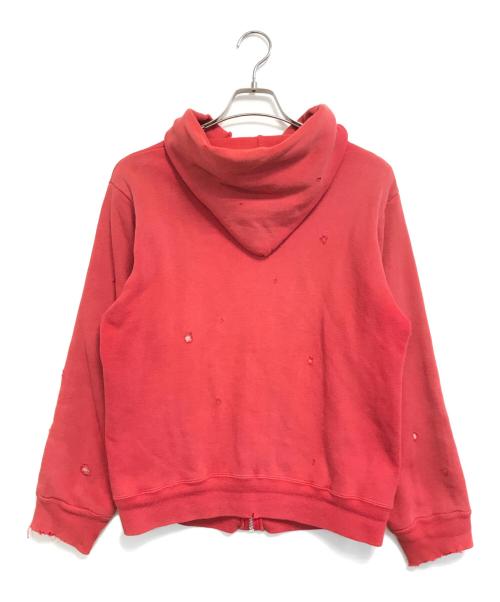 mayo SPRUCE（メイヨー スプルース）MAYO SPRUCE (メイヨー スプルース) 裏サーマルジップパーカー レッド サイズ:Mの古着・服飾アイテム