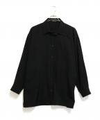 BALENCIAGAバレンシアガ）の古着「オーバーサイズ ウールシャツ」｜ブラック