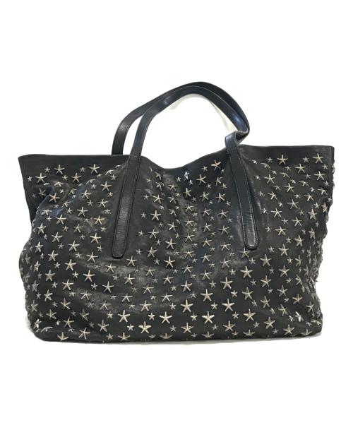 JIMMY CHOO（ジミーチュウ）JIMMY CHOO (ジミーチュウ) スタースタッズトートバッグ ブラック サイズ:表記なしの古着・服飾アイテム