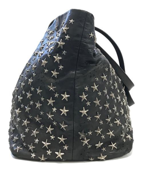 JIMMY CHOO（ジミーチュウ）JIMMY CHOO (ジミーチュウ) スタースタッズトートバッグ ブラック サイズ:表記なしの古着・服飾アイテム