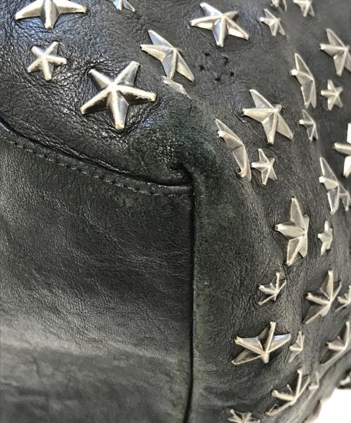 JIMMY CHOO（ジミーチュウ）JIMMY CHOO (ジミーチュウ) スタースタッズトートバッグ ブラック サイズ:表記なしの古着・服飾アイテム