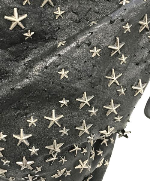 JIMMY CHOO（ジミーチュウ）JIMMY CHOO (ジミーチュウ) スタースタッズトートバッグ ブラック サイズ:表記なしの古着・服飾アイテム