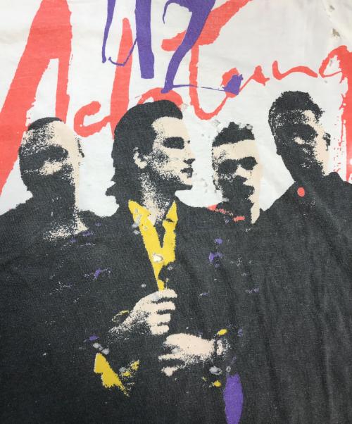 バンドTシャツ（バンドTシャツ）バンドTシャツ (バンドTシャツ) U2(ユートゥー) 両面プリントバンドTシャツ ホワイト サイズ:XLの古着・服飾アイテム