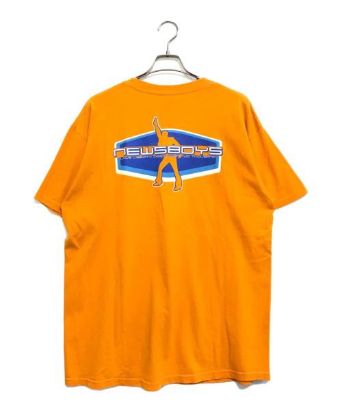 バンドTシャツ（バンドTシャツ）バンドTシャツ (バンドTシャツ) 90s newsboys(ニュースボーイズ) バンドTシャツ オレンジ サイズ:XLの古着・服飾アイテム