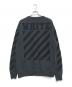 OFFWHITE (オフホワイト) フロッキー加工スウェット ブラック サイズ:M：22000円