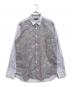 COMME des GARCONS HOMME（コムデギャルソン オム）の古着「カモフラ切替シャツ」｜スカイブルー