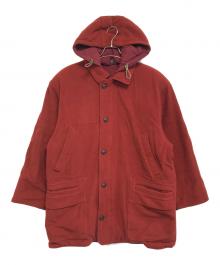 GIVENCHY（ジバンシィ）の古着「フーデッドウールコート」｜レッド