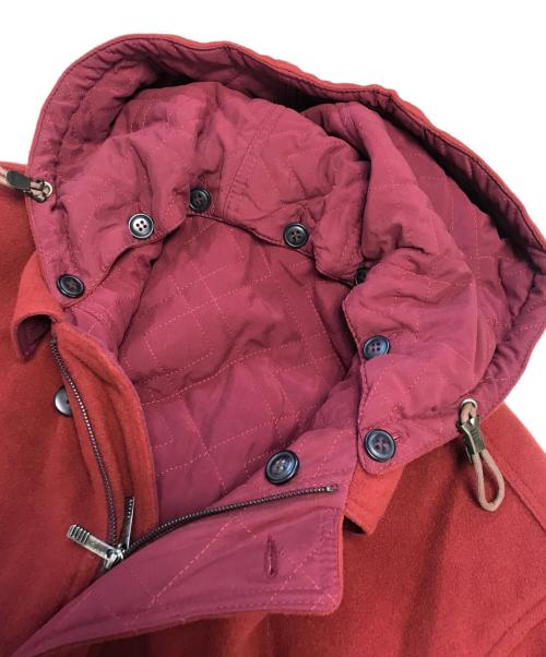 GIVENCHY（ジバンシィ）GIVENCHY (ジバンシィ) フーデッドウールコート レッド サイズ:52の古着・服飾アイテム