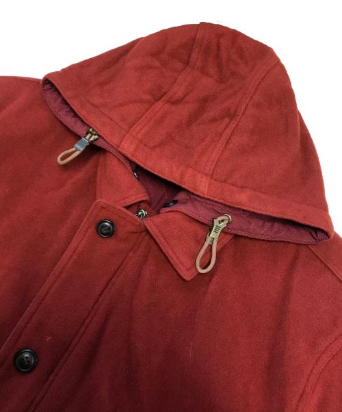 GIVENCHY（ジバンシィ）GIVENCHY (ジバンシィ) フーデッドウールコート レッド サイズ:52の古着・服飾アイテム